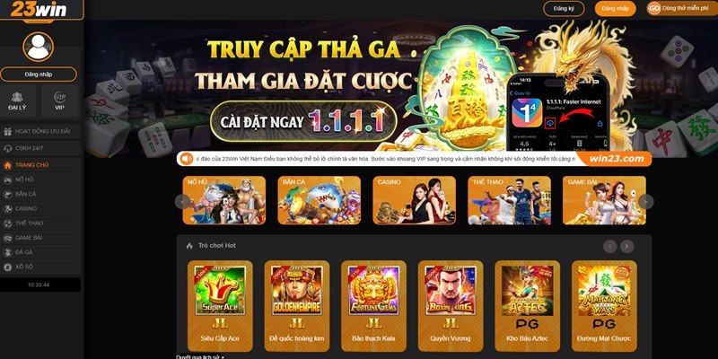 Nhà cái 23WIN là địa chỉ cá cược uy tín hàng đầu